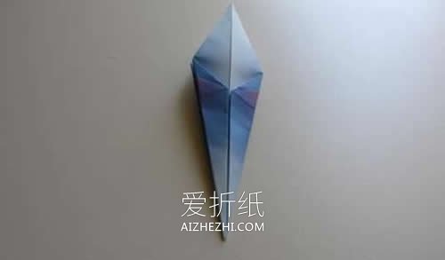 怎么将折纸千纸鹤改造成丹顶鹤的折法图解- www.aizhezhi.com