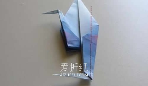 怎么将折纸千纸鹤改造成丹顶鹤的折法图解- www.aizhezhi.com