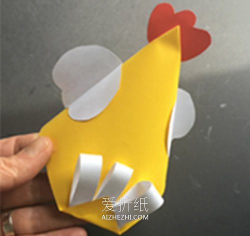 怎么用卡纸手工做小鸡的方法图解- www.aizhezhi.com