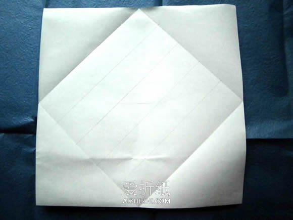 怎么折纸绣球礼品盒的折法图解- www.aizhezhi.com
