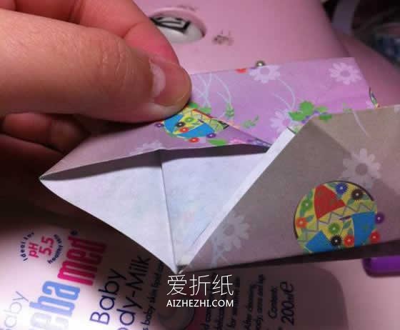 怎么折纸钻石玫瑰的详细过程图解- www.aizhezhi.com