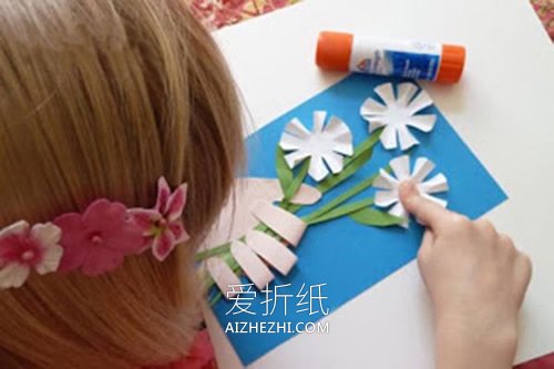 怎么做手握花教师节贺卡的方法图解- www.aizhezhi.com