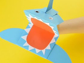 彩纸鲨鱼怎么折叠图解