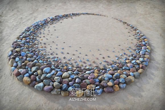 怎么做沙滩石头拼画作品图案大全- www.aizhezhi.com