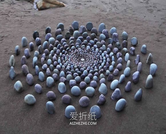 怎么做沙滩石头拼画作品图案大全- www.aizhezhi.com