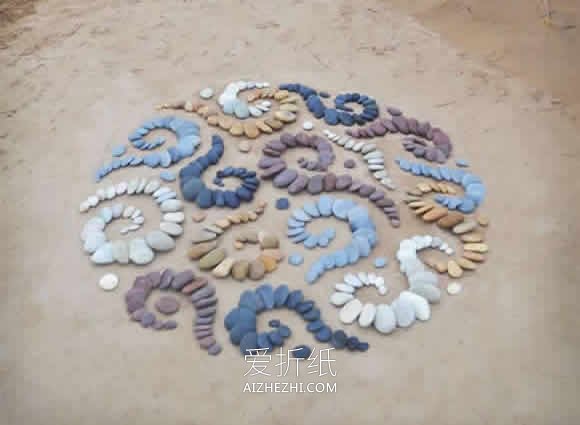 怎么做沙滩石头拼画作品图案大全- www.aizhezhi.com