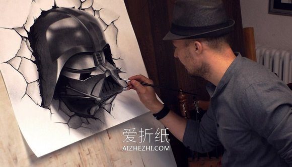 怎么画超逼真3D立体画的图片大全- www.aizhezhi.com