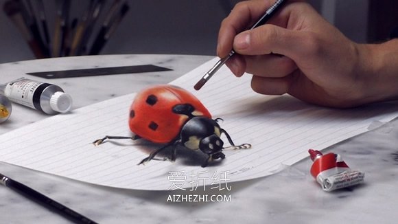 怎么画超逼真3D立体画的图片大全- www.aizhezhi.com
