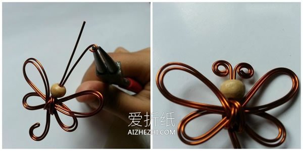 怎么用铜线手工做蜻蜓的方法- www.aizhezhi.com