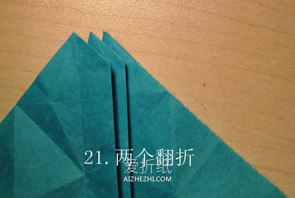 怎么折纸叶虫的方法图解- www.aizhezhi.com