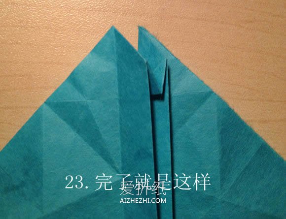 怎么折纸叶虫的方法图解- www.aizhezhi.com