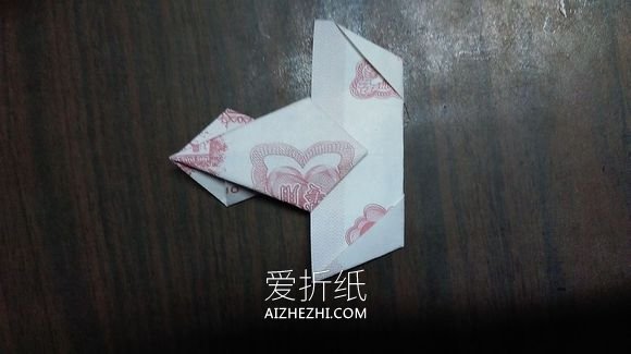 怎么用纸币折纸五瓣莲/五角星的方法图解- www.aizhezhi.com