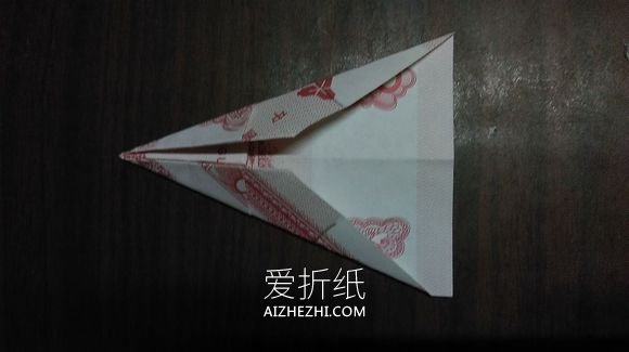 怎么用纸币折纸五瓣莲/五角星的方法图解- www.aizhezhi.com