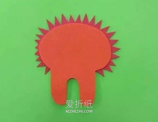 狮子贴画怎么做用卡纸- www.aizhezhi.com