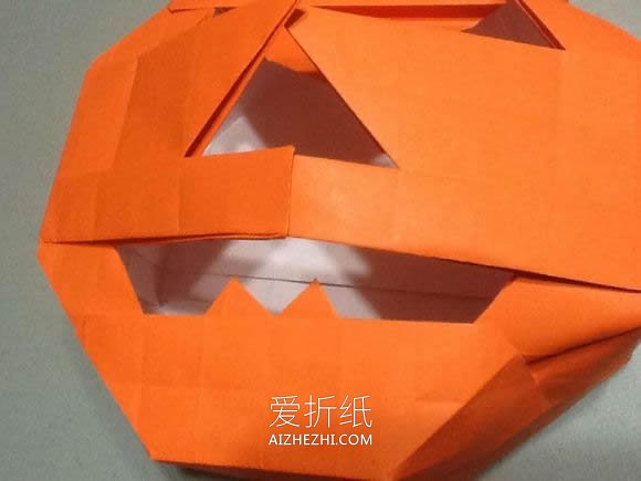 万圣节南瓜灯怎么折立体详细过程- www.aizhezhi.com