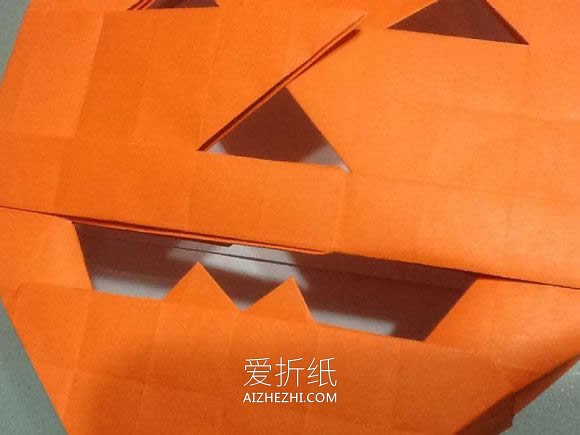 万圣节南瓜灯怎么折立体详细过程- www.aizhezhi.com