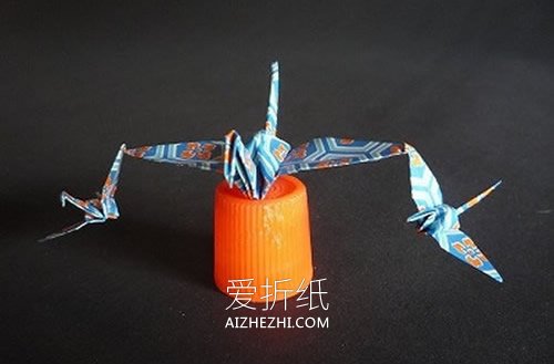 比翼齐飞千纸鹤怎么折的方法图解- www.aizhezhi.com