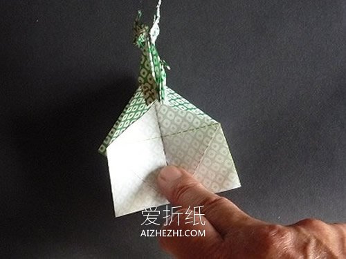 比翼齐飞千纸鹤怎么折的方法图解- www.aizhezhi.com