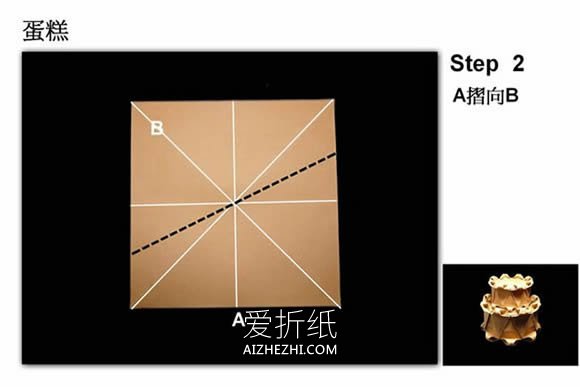 怎么折婚礼蛋糕立体漂亮- www.aizhezhi.com