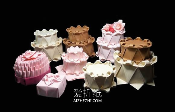 怎么折婚礼蛋糕立体漂亮- www.aizhezhi.com