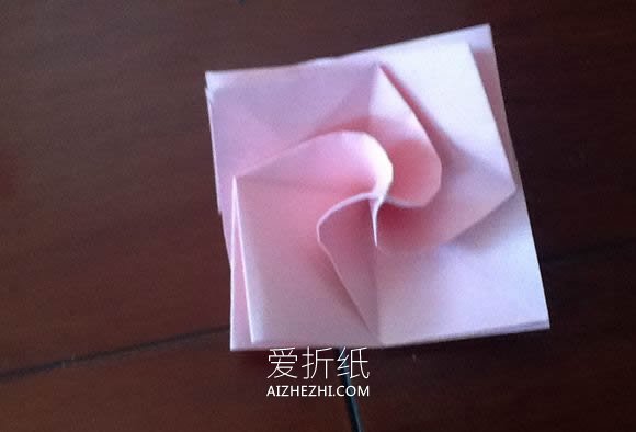 简易旋转玫瑰花怎么折- www.aizhezhi.com