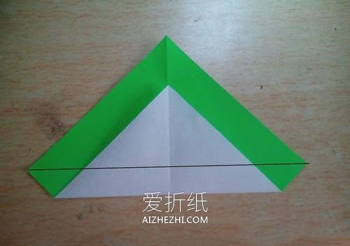 怎么折格纹爱心- www.aizhezhi.com