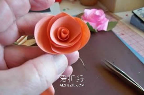 怎么用卡纸做玫瑰花步骤简单- www.aizhezhi.com