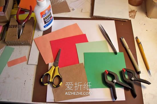 怎么用卡纸做玫瑰花步骤简单- www.aizhezhi.com