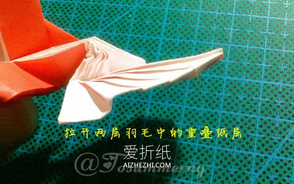 怎么折带翅膀爱心戒指的折法- www.aizhezhi.com