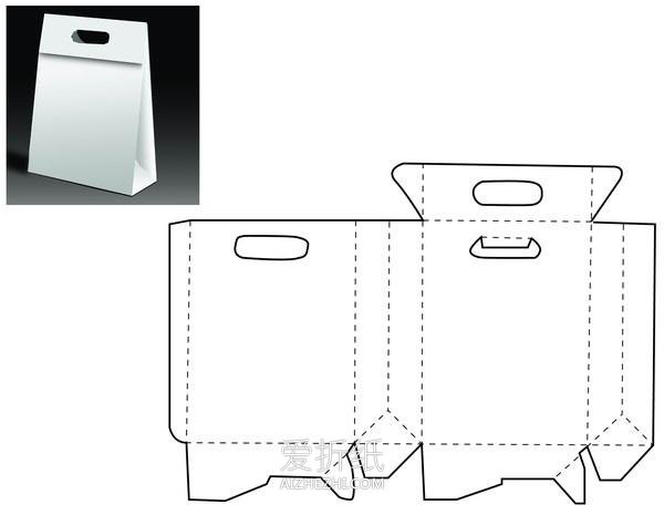 纸盒包装怎么折叠带展开图- www.aizhezhi.com